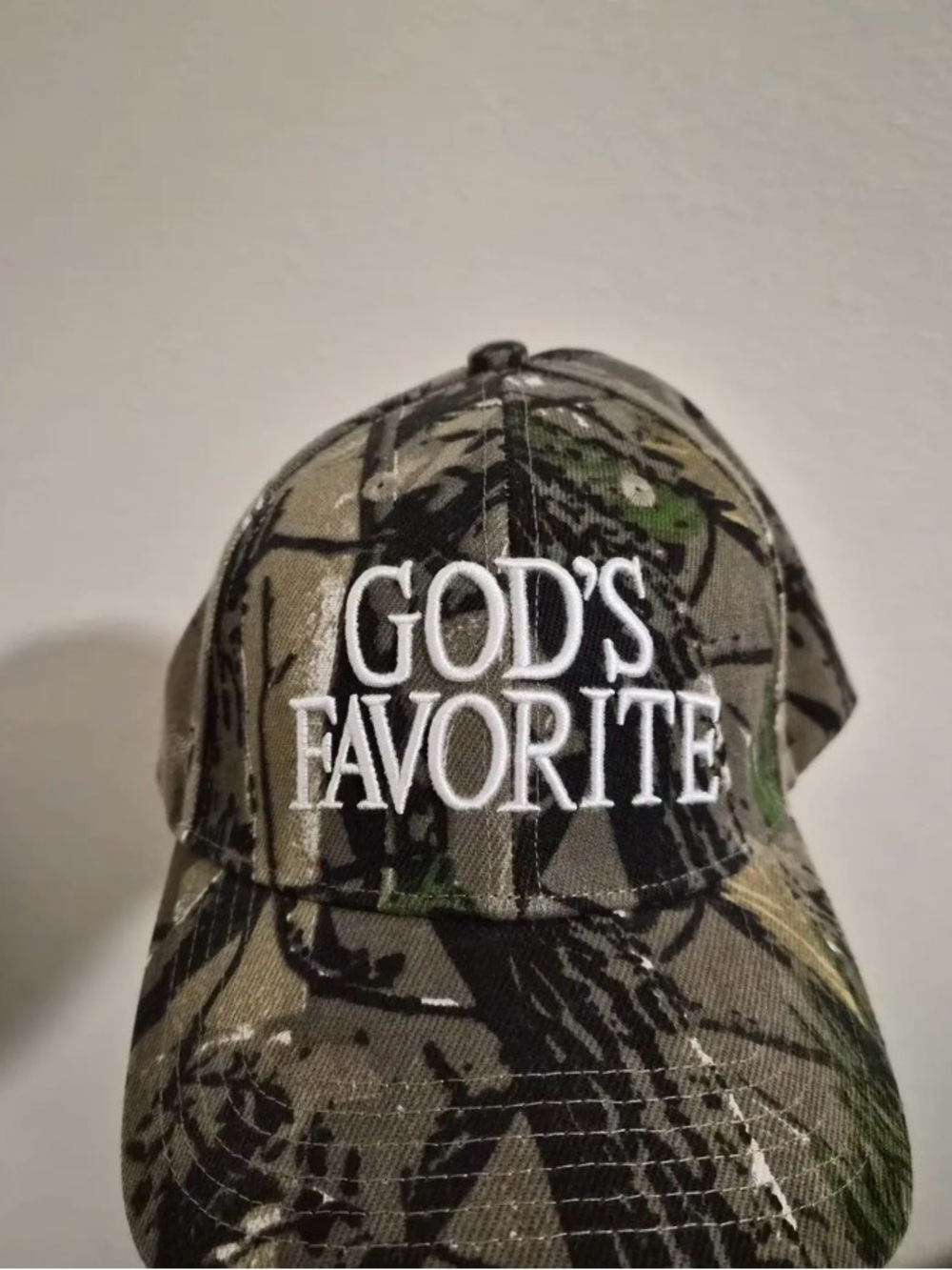 God's Favorite Camo Baseball Cap - Multi-Green